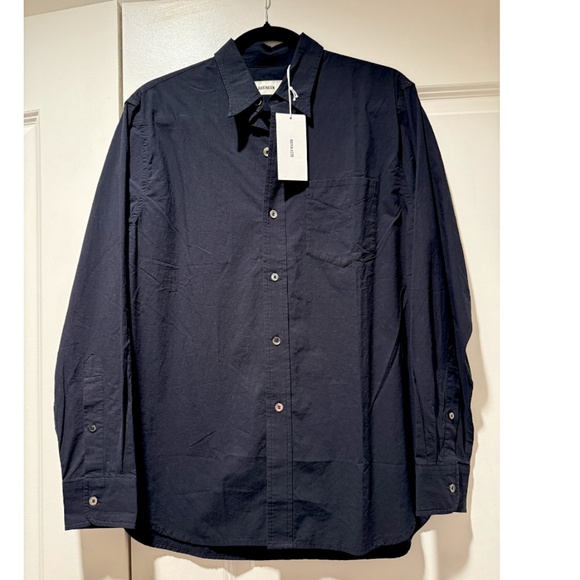 Buck Mason - Mainstay Cotton Button-Down Shirt - Black - Size S (W 4/6) - NWT - Picture 4 of 15